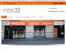 Tablet Screenshot of papeleriamendezalvaro.com